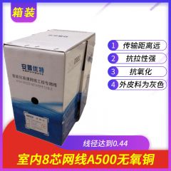 室内网线-042室内8芯无氧铜A500网线（箱装足米）