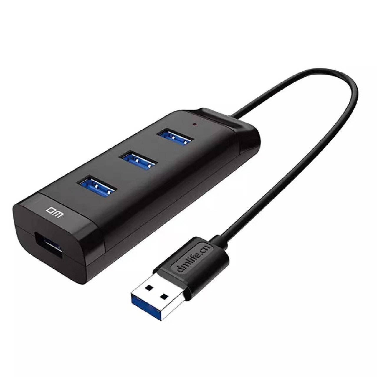 DM一拖四USB3.0集线器CHB007多口充电扩展HUB长线1.2米4口分线器